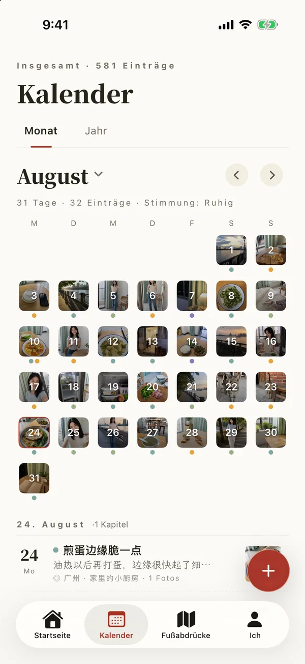 Stimmungskalender von Yesterbook