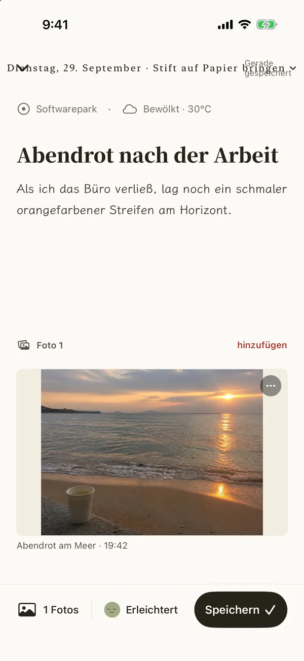 Tagebucheditor von Yesterbook