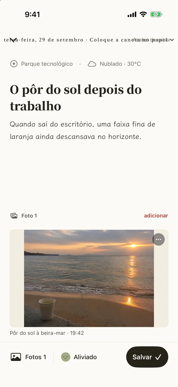 Editor do diário Yesterbook